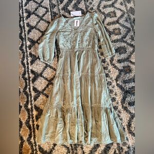 Lucky Brand Sage Embroidered Dress
